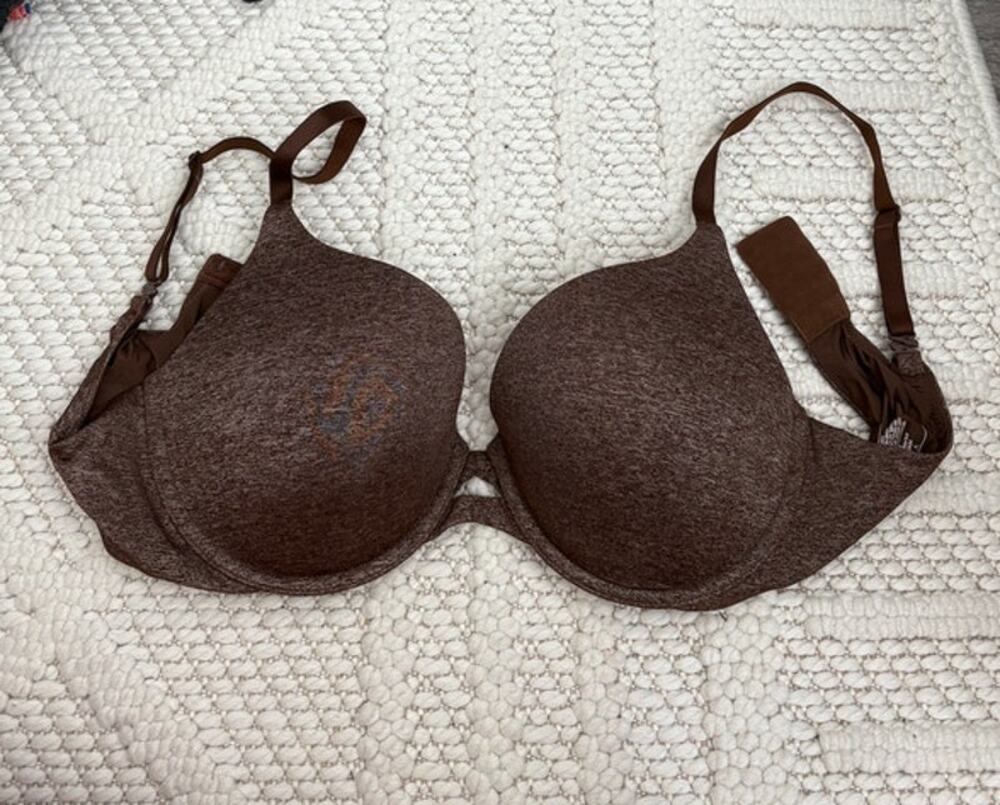 Victoria Secret Perfect Shape Heathered Brown Bra Size 36D